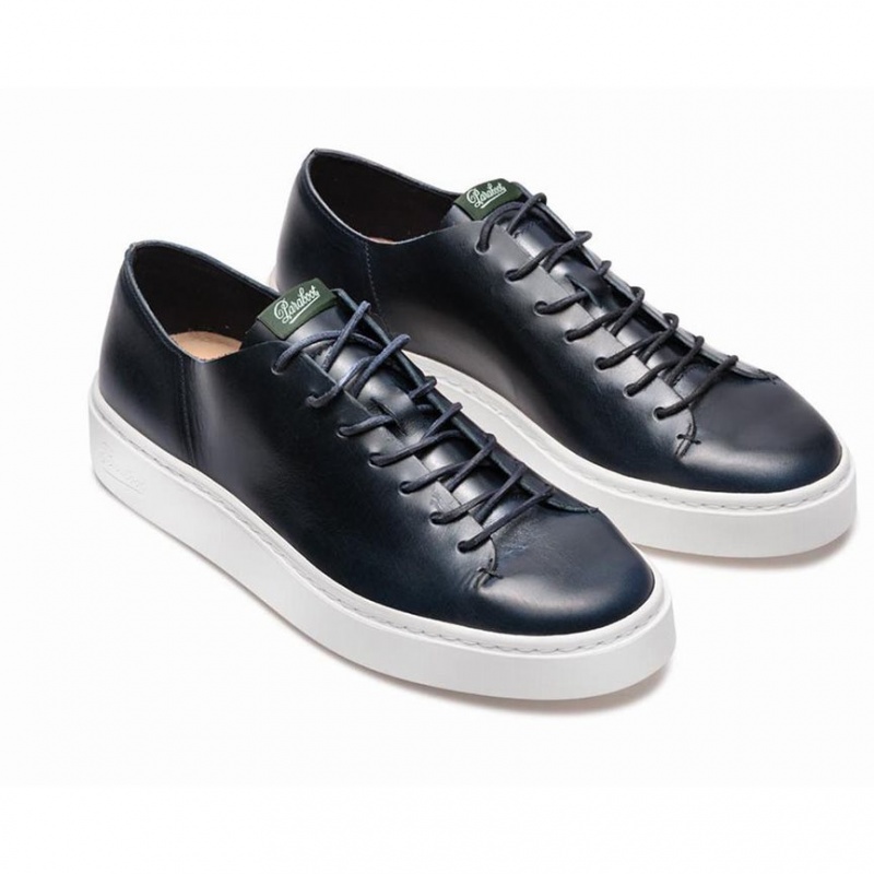 Men's Paraboot Nova Sneakers Navy | OVGZ-83057