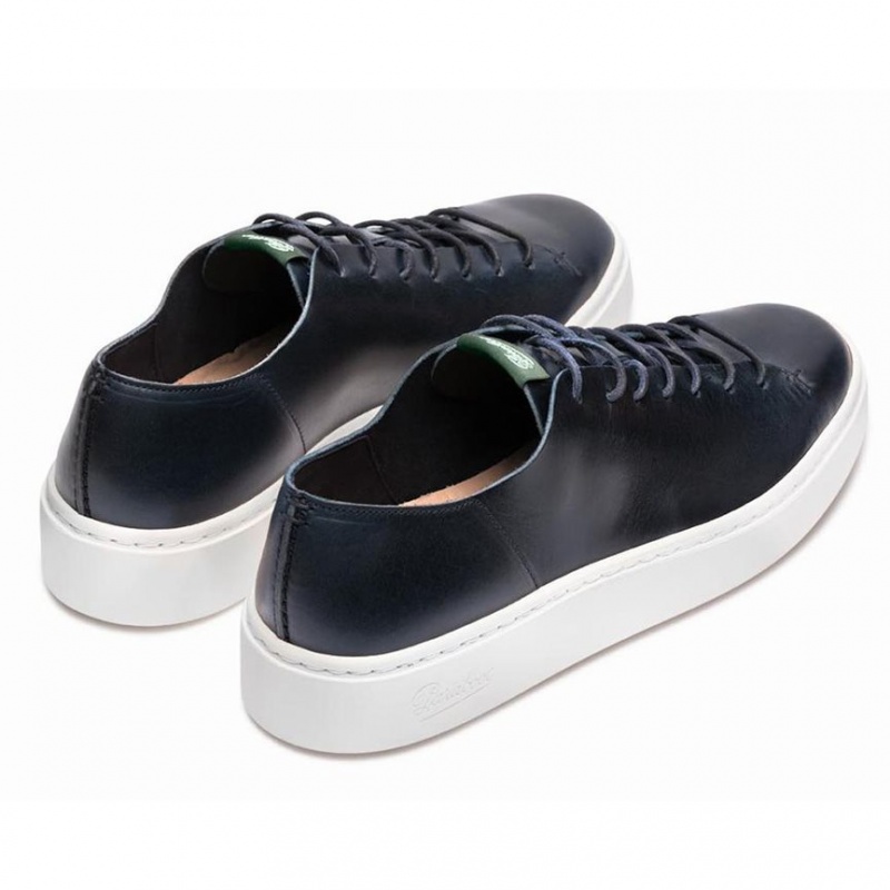 Men's Paraboot Nova Sneakers Navy | OVGZ-83057