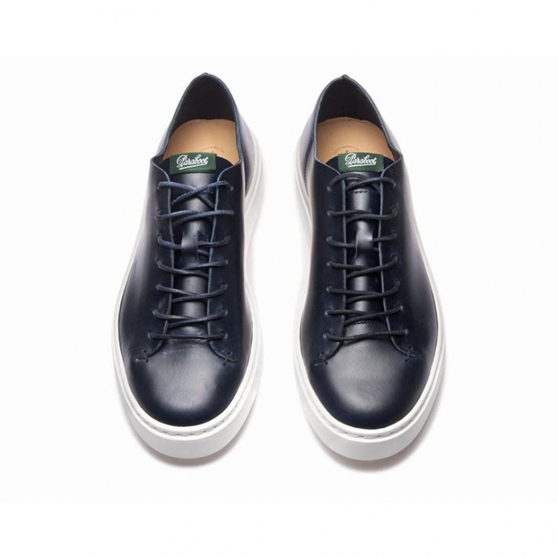 Men's Paraboot Nova Sneakers Navy | OVGZ-83057