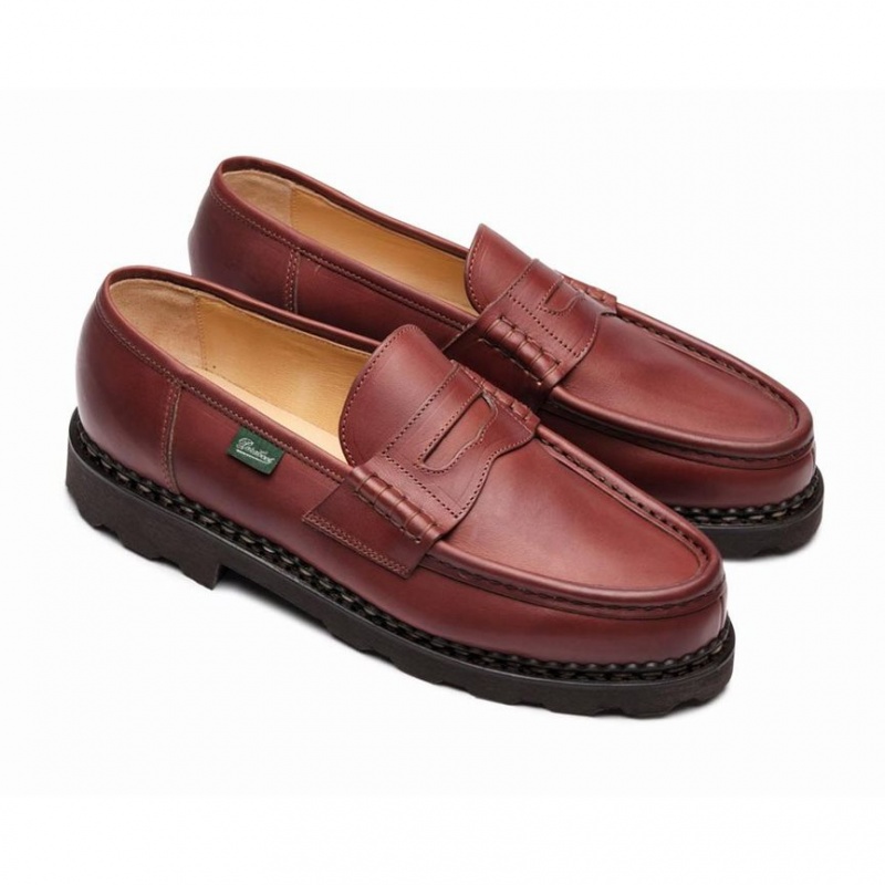 Men's Paraboot Reims Loafers Brown | WBJR-43896