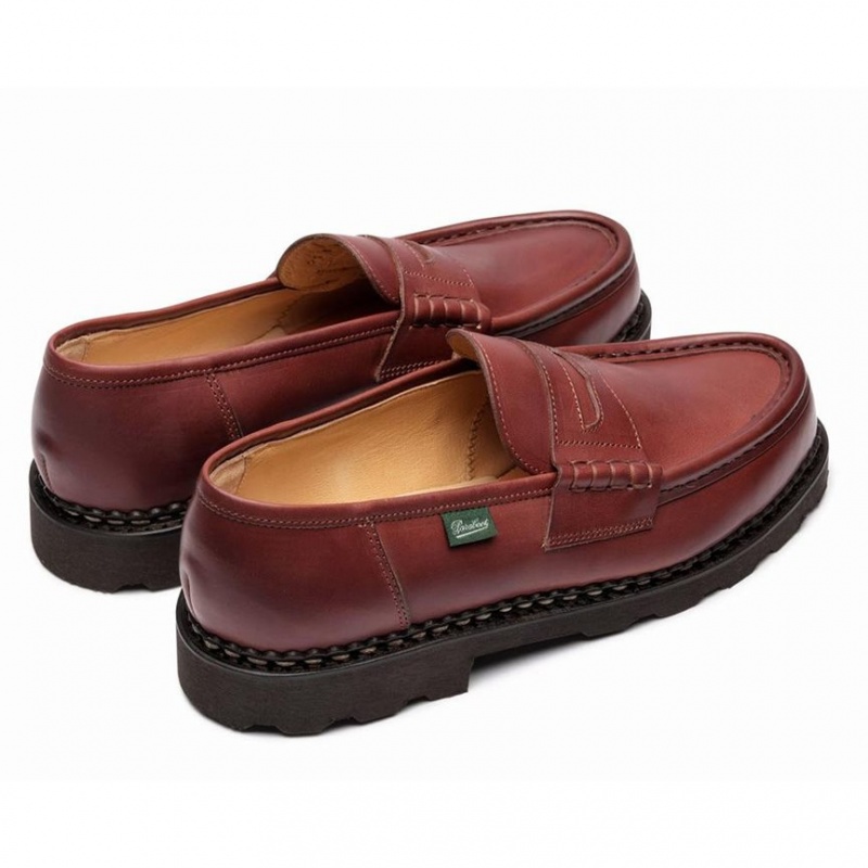 Men's Paraboot Reims Loafers Brown | WBJR-43896