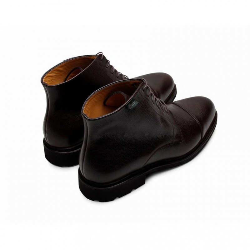 Men's Paraboot Vian Ankle Boots Black | VKYP-39512