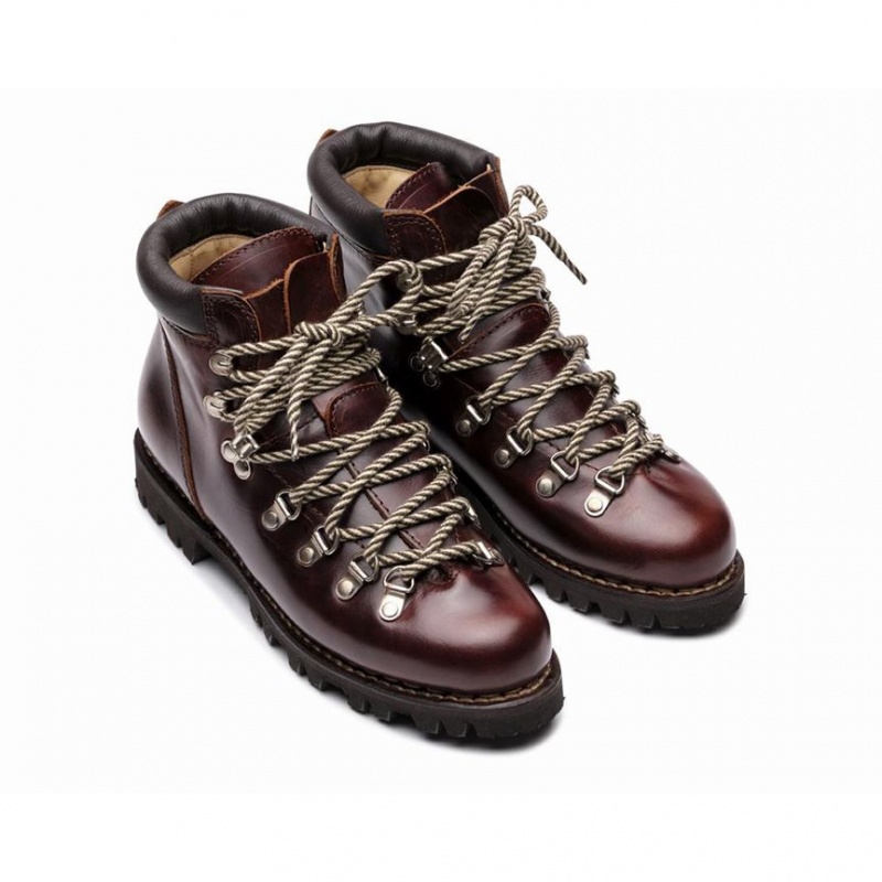 Women's Paraboot Avoriaz Ankle Boots Burgundy | PKJZ-73045