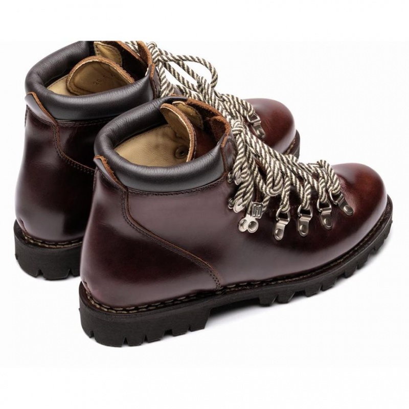 Women's Paraboot Avoriaz Ankle Boots Burgundy | PKJZ-73045