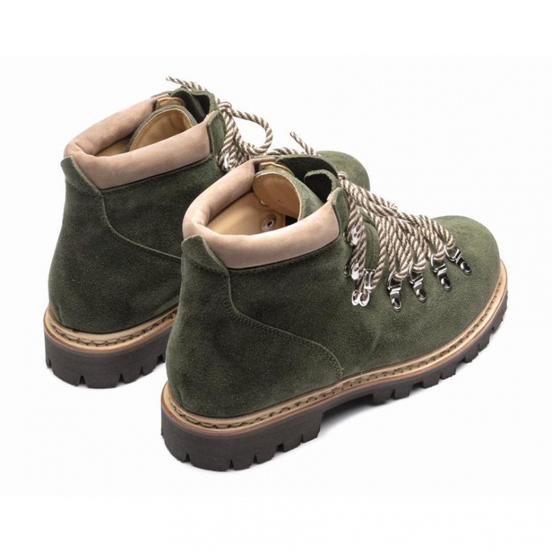 Women's Paraboot Avoriaz Ankle Boots Green | AJST-12396