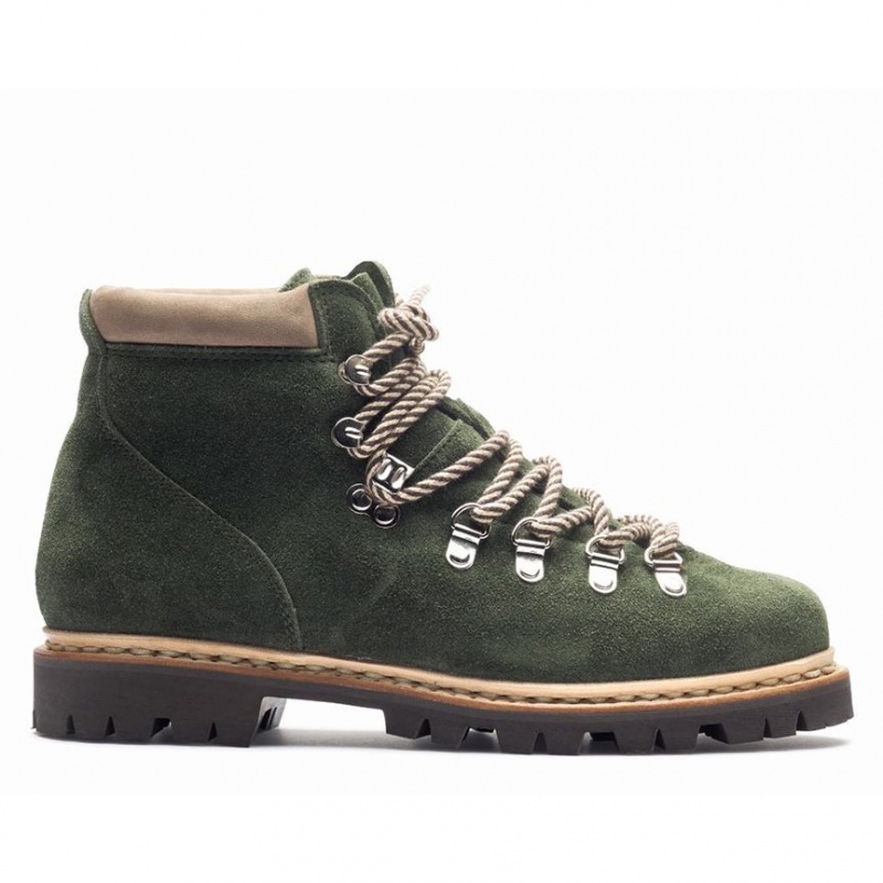 Women\'s Paraboot Avoriaz Ankle Boots Green | AJST-12396