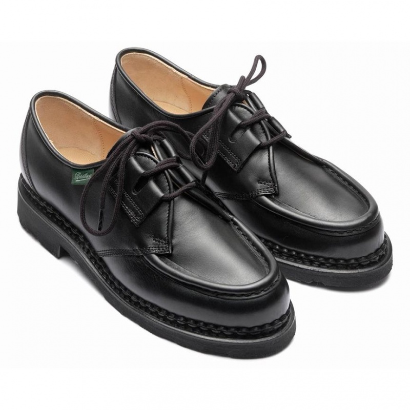 Women's Paraboot Beaubourg Derby Shoes Black | RZKA-80974