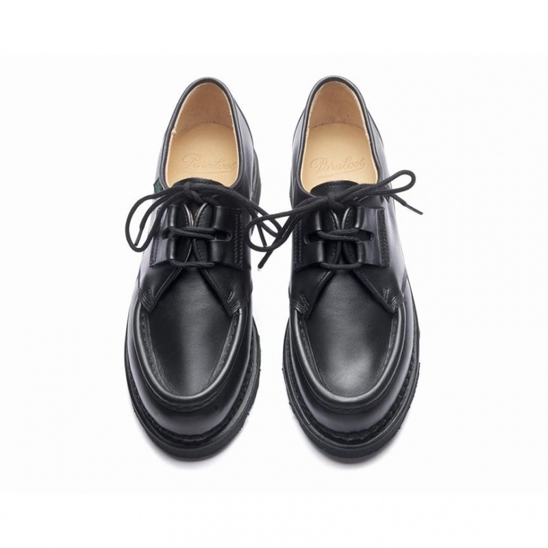 Women's Paraboot Beaubourg Derby Shoes Black | RZKA-80974