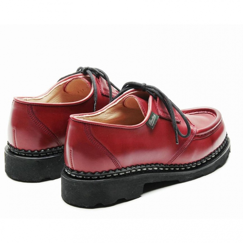 Women's Paraboot Beaubourg Derby Shoes Red | EDTR-70125