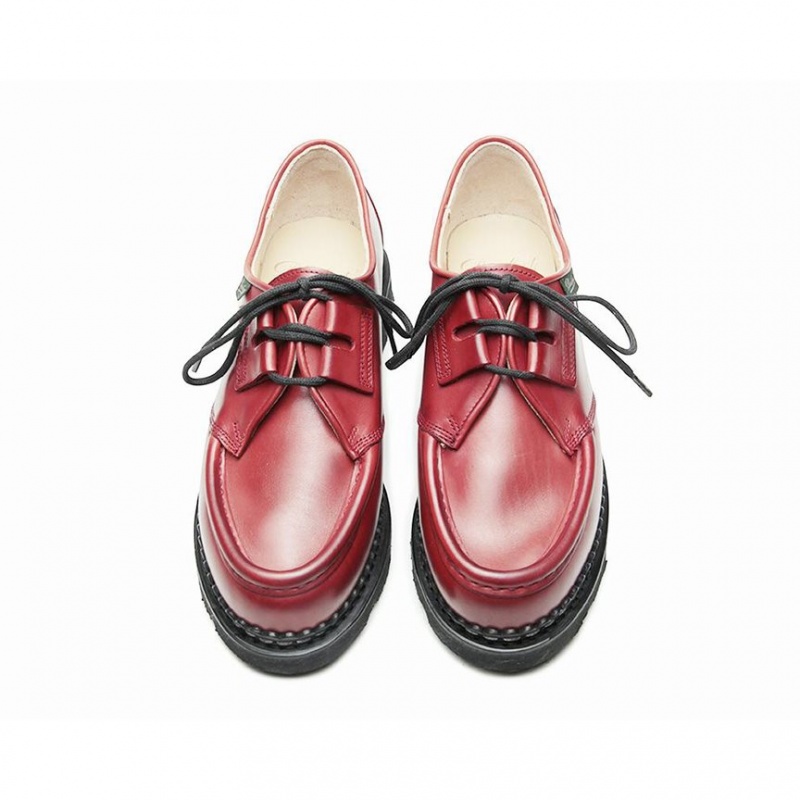 Women's Paraboot Beaubourg Derby Shoes Red | EDTR-70125