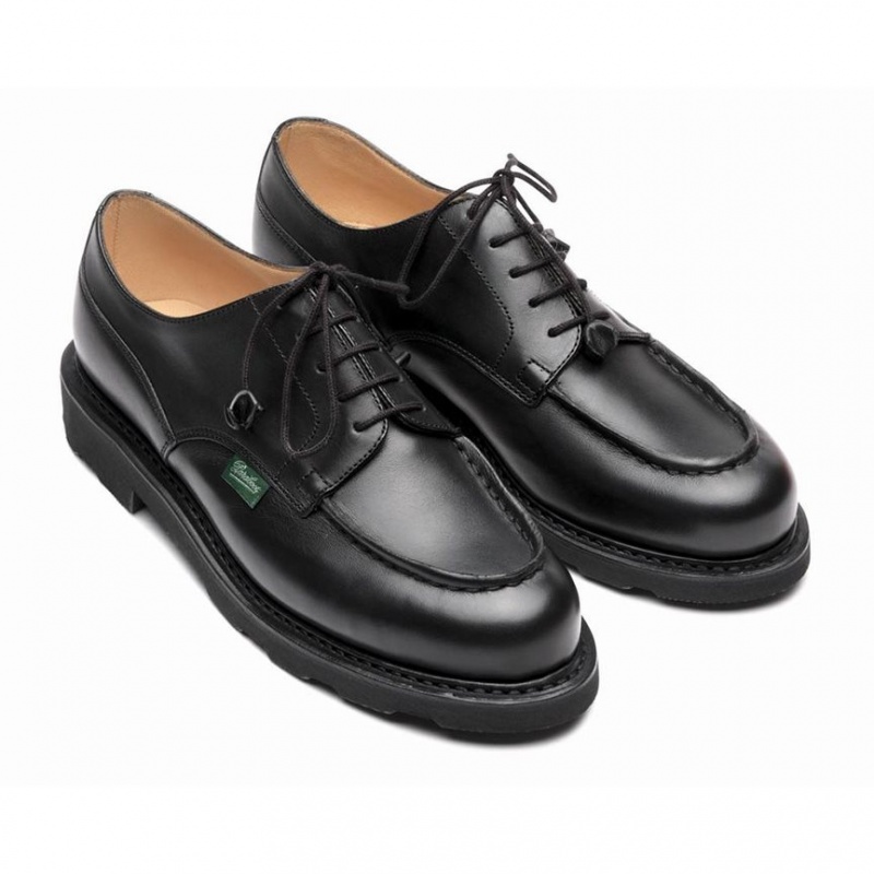 Women's Paraboot Chambord Derby Shoes Black | QFGC-53146