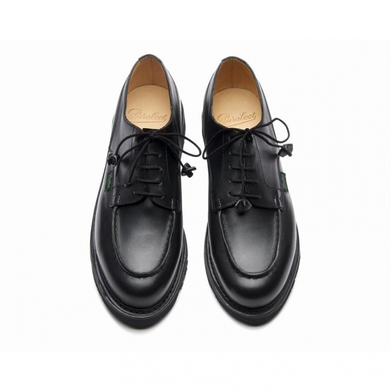 Women's Paraboot Chambord Derby Shoes Black | QFGC-53146