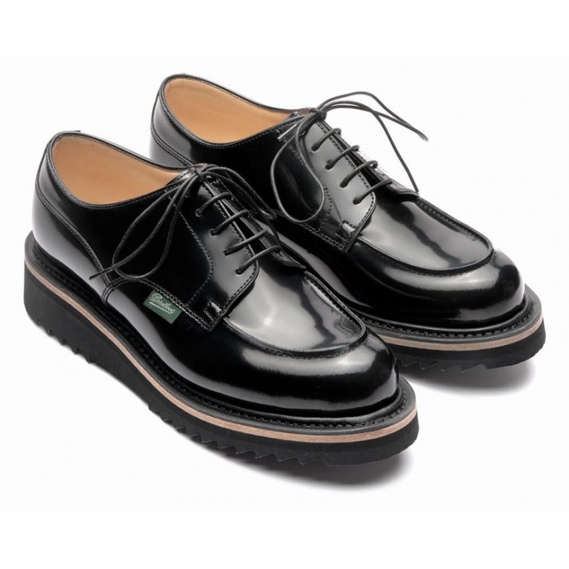 Women's Paraboot Chambord Derby Shoes Black | JMYC-85320