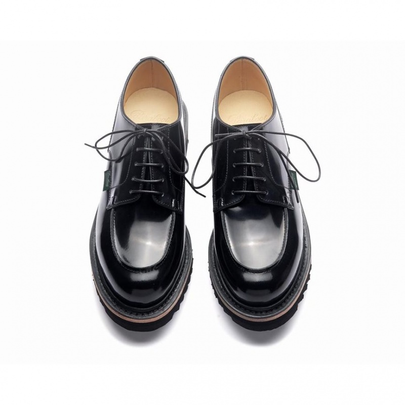 Women's Paraboot Chambord Derby Shoes Black | JMYC-85320