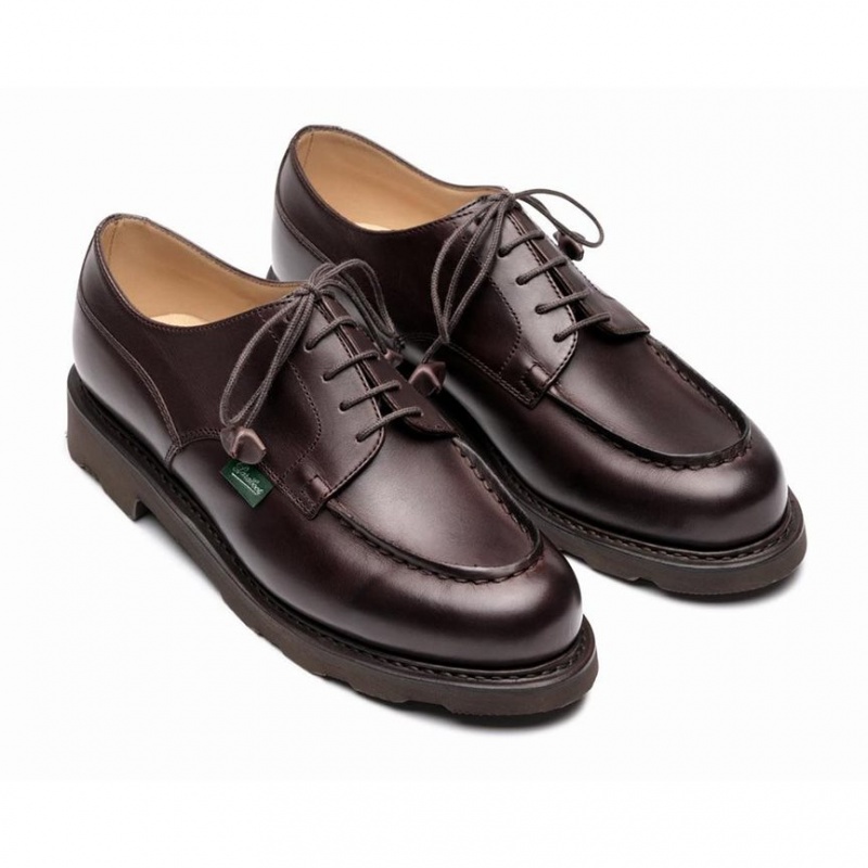 Women's Paraboot Chambord Derby Shoes Dark Brown | ANEL-62807