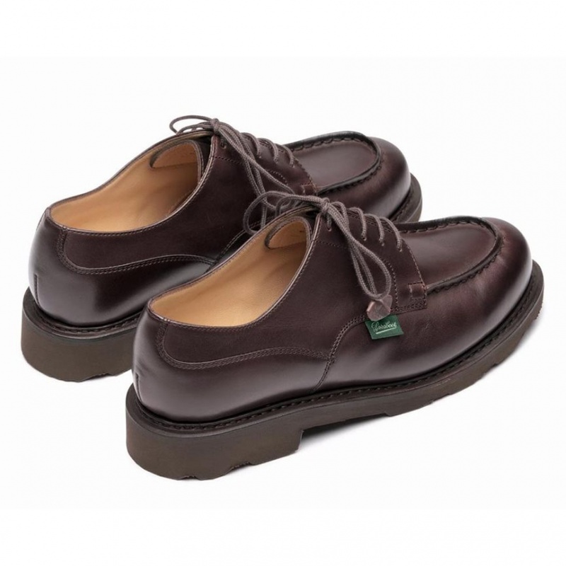 Women's Paraboot Chambord Derby Shoes Dark Brown | ANEL-62807