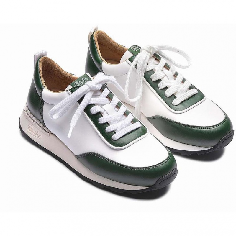 Women's Paraboot Cosmos F Sneakers White / Green | GEYC-96017