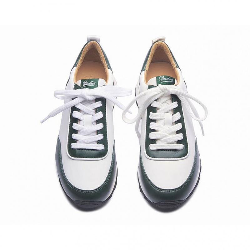 Women's Paraboot Cosmos F Sneakers White / Green | GEYC-96017