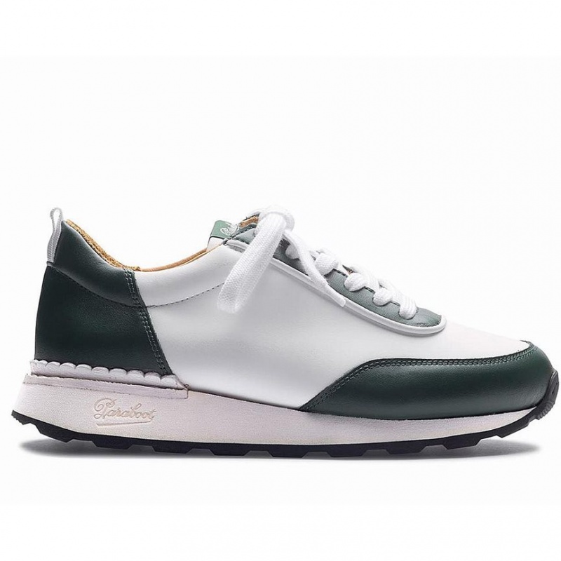 Women\'s Paraboot Cosmos F Sneakers White / Green | GEYC-96017