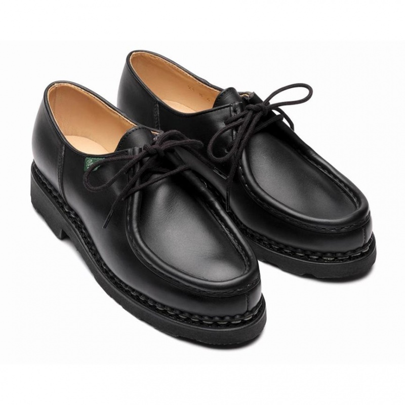 Women's Paraboot Michael Derby Shoes Black | ZTKW-47203