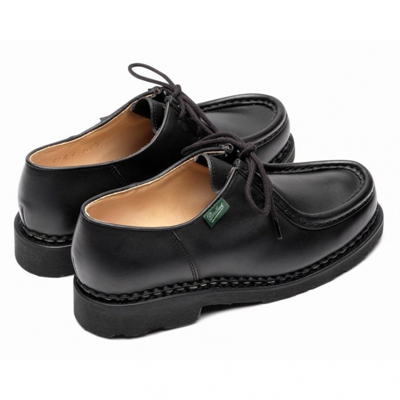 Women's Paraboot Michael Derby Shoes Black | ZTKW-47203