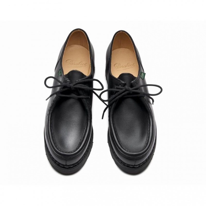 Women's Paraboot Michael Derby Shoes Black | ZTKW-47203