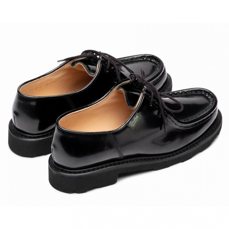 Women's Paraboot Michael Derby Shoes Black | ODKZ-08973