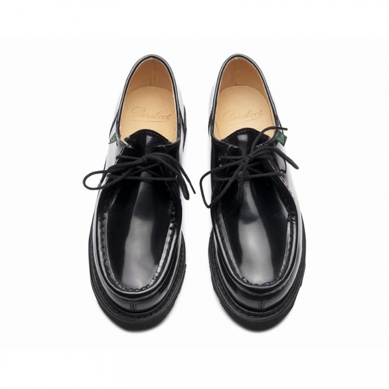 Women's Paraboot Michael Derby Shoes Black | ODKZ-08973