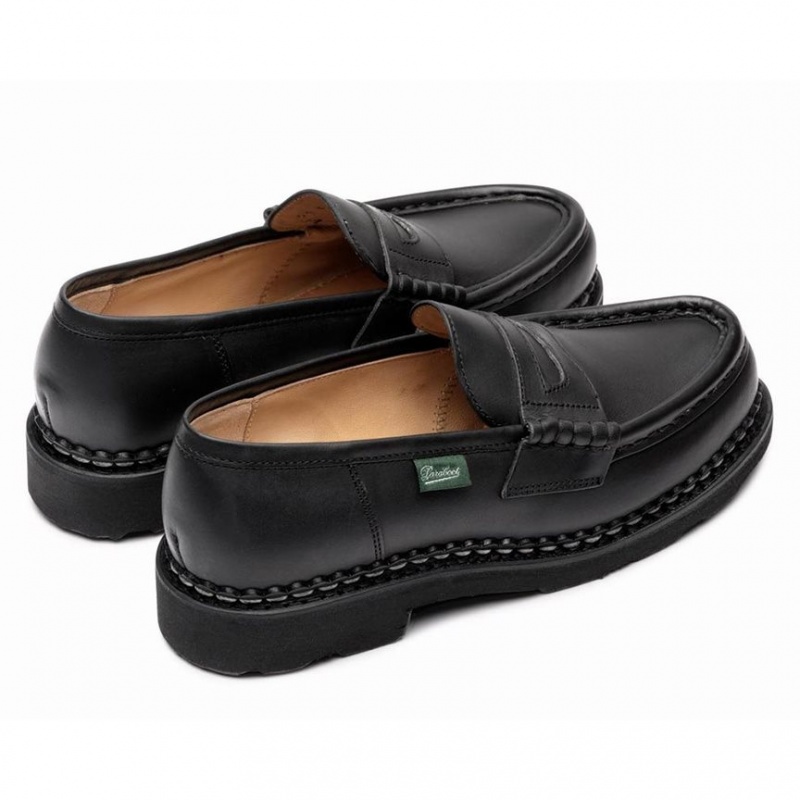 Women's Paraboot Orsay Loafers Black | OUFE-09153