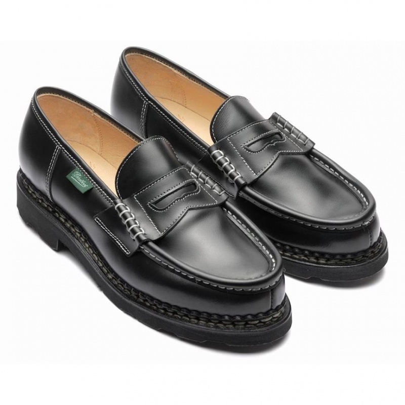 Women's Paraboot Orsay Loafers Black | YRBG-07246