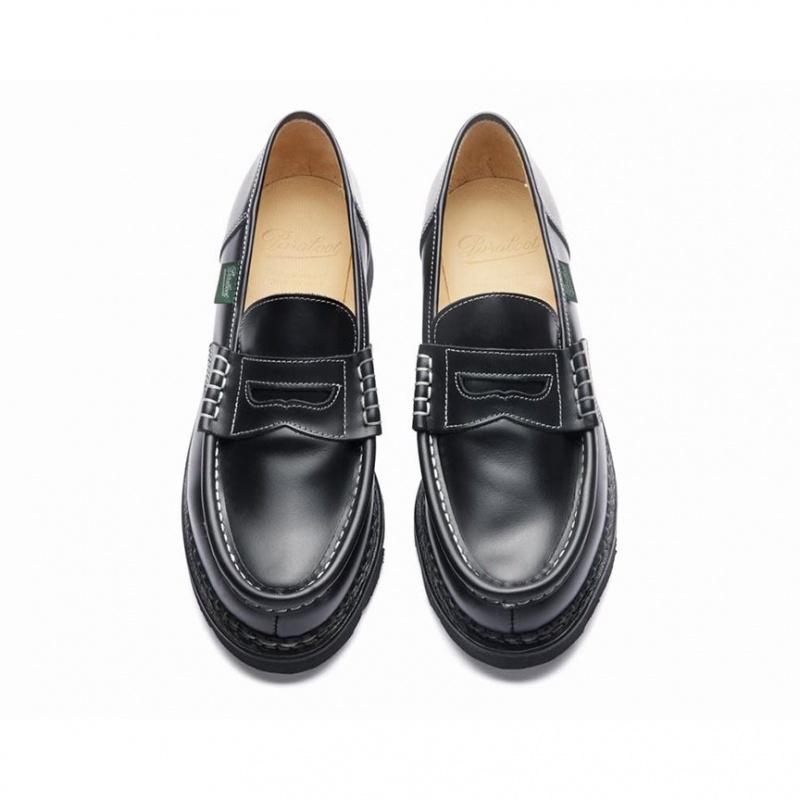 Women's Paraboot Orsay Loafers Black | YRBG-07246