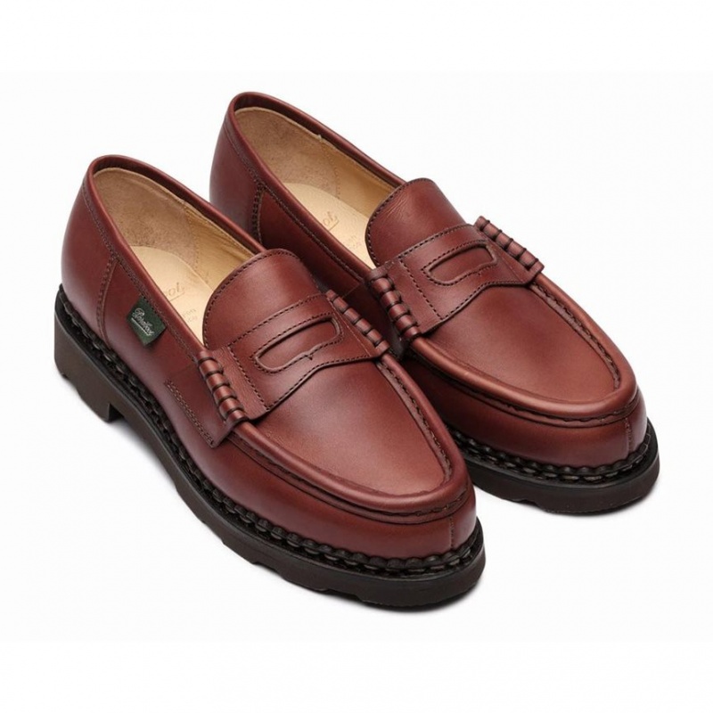 Women's Paraboot Orsay Loafers Brown | HNRW-69318