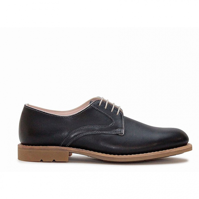 Women\'s Paraboot Saphir Gy Derby Shoes Black | ATDS-97820