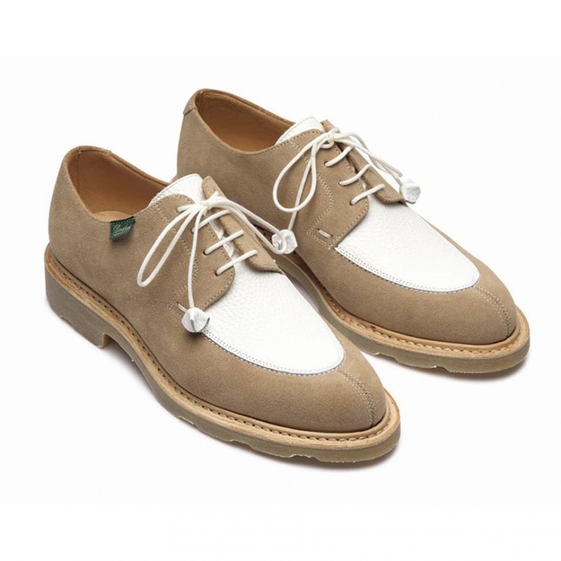 Women's Paraboot Veley Derby Shoes Beige | MZTR-57283