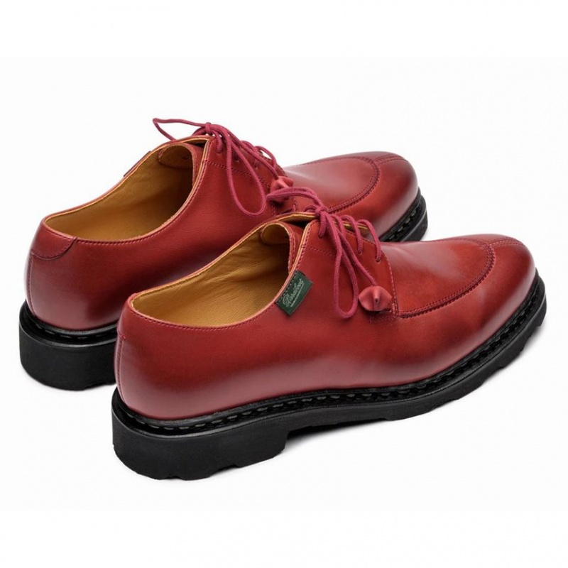 Women's Paraboot Veley Derby Shoes Red | GPRF-86192