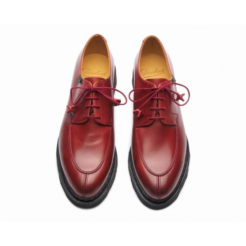 Women's Paraboot Veley Derby Shoes Red | GPRF-86192